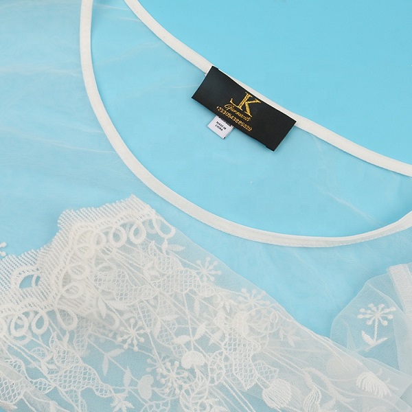 Custom Golden Metallic Thread Sew-on Label