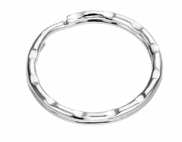 Embossed Zinc Alloy Split Ring