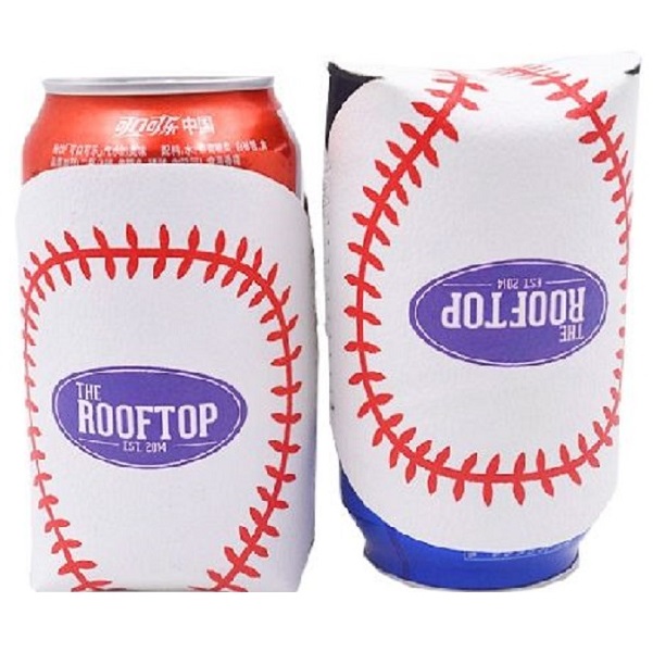 Baseball Shaped Can Coolers