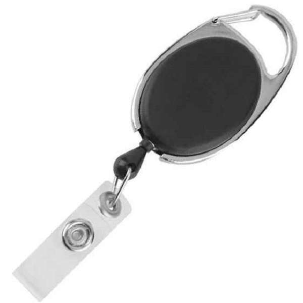 Badge Pull Reel With Drawstring And Clip