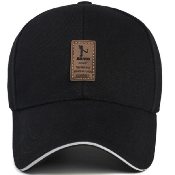 Cap With Leather Patch