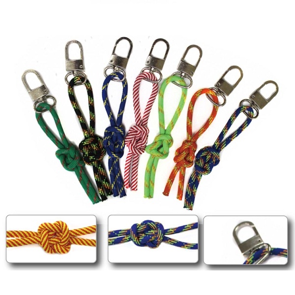 Custom Round Rope Lanyard With Key Holder